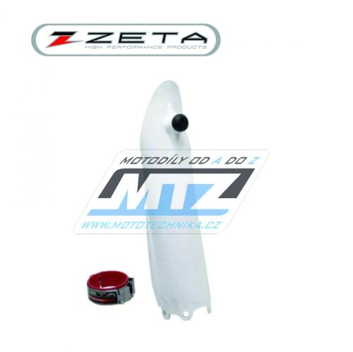 Kryt vidlice + pomocník startu "Launch Control" - ZETA ZE89-7018 - Honda CR125+CR250 / 04-07 + CRF250R / 04-22 + CRF450R / 04-22 - bílý (1strana)