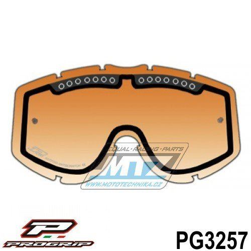 Sklo do brýlí Progrip 3257 Double Orange Turbo Flow Lens - dvojité, oranžové