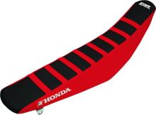 Potah sedla Honda CRF250R / 10-13 + CRF450R / 09-12 - barva černo-červená - typ potahu ZEBRA