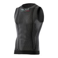 SIXS SMX tričko bez rukávů carbon černá 3XL/4XL