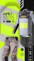 Kalhoty RACER limitovaná edice AMS, ALPINESTARS, dětské (šedá/černá/žlutá/fluo, vel. 24)