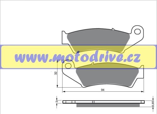 MRP Brzdové destičky Honda CR 125