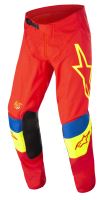 Kalhoty TECHSTAR QUADRO, ALPINESTARS (červená/žlutá fluo/modrá, vel. 36)