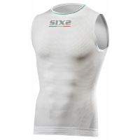 SIXS SML2 funkční odlehčené tričko bez rukávů bílá XS