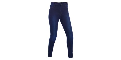 ZKRÁCENÉ kalhoty JEGGINGS, OXFORD, dámské (legíny s Kevlar® podšívkou, modré indigo)